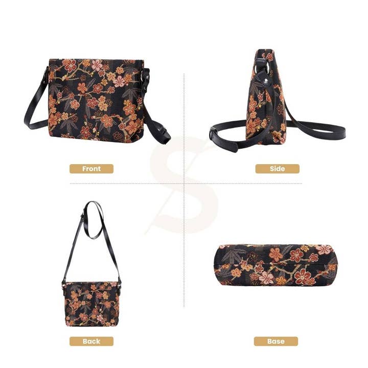 SignareArt - Wholesale Crossbody Bag - Women's - XB02-SAKURA | UME SAKURA CROSS BODY BAG PURSE HANDBAG1