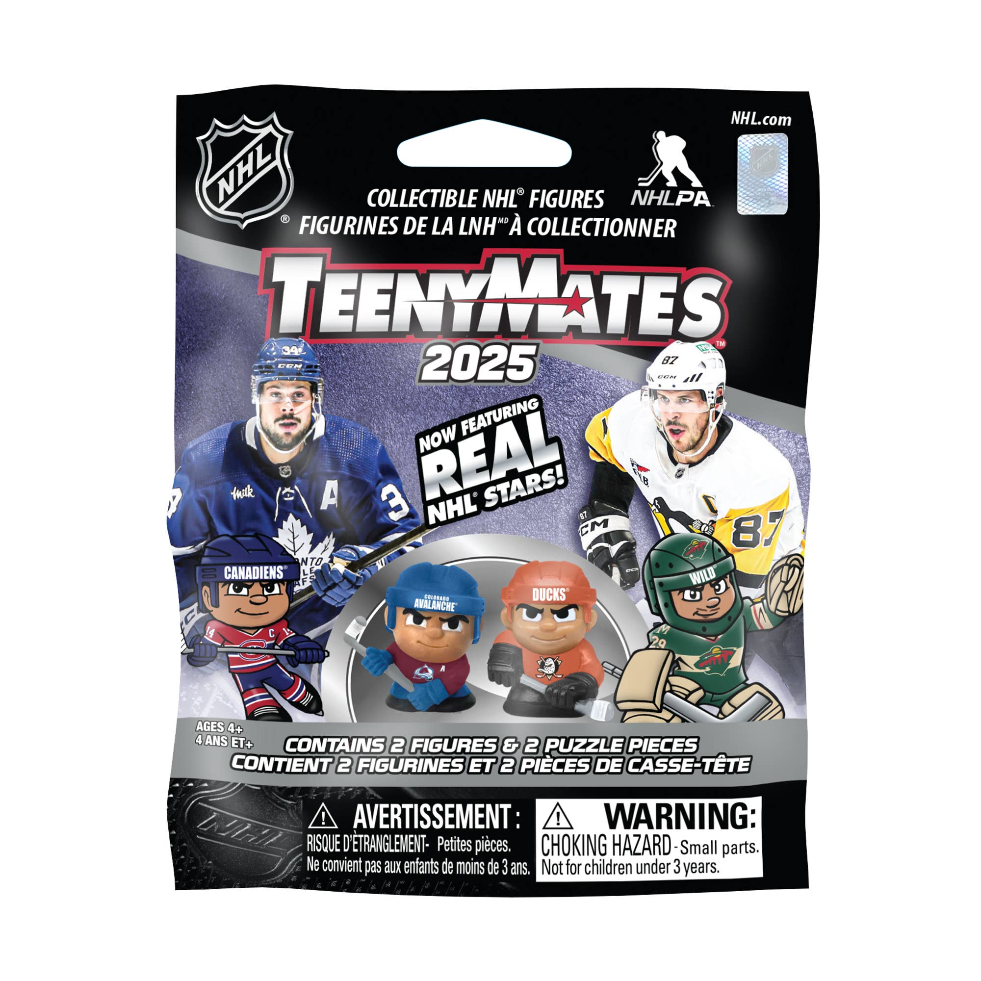 Party Animal, Inc. - Vente Lot de jouets – enfant - TeenyMates NHL 2025 Présentoir de 32 Packs4