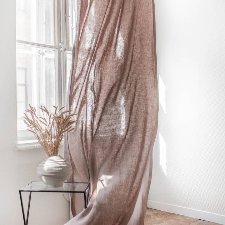 AmourLinen - Vente Rideaux - Rideau en lin à patte