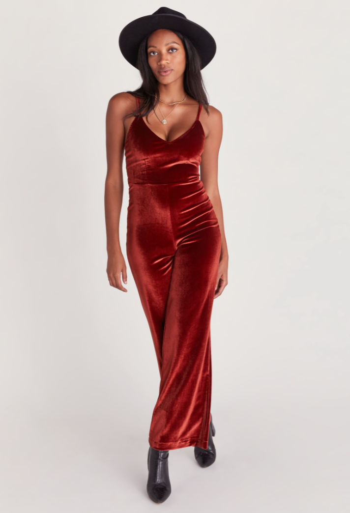 Shades of Rose - Wholesale Jumpsuit - Women's - Brooklyn Velvet Jumpsuit3