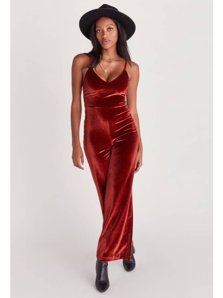 Shades of Rose - Wholesale Jumpsuit - Women's - Brooklyn Velvet Jumpsuit3