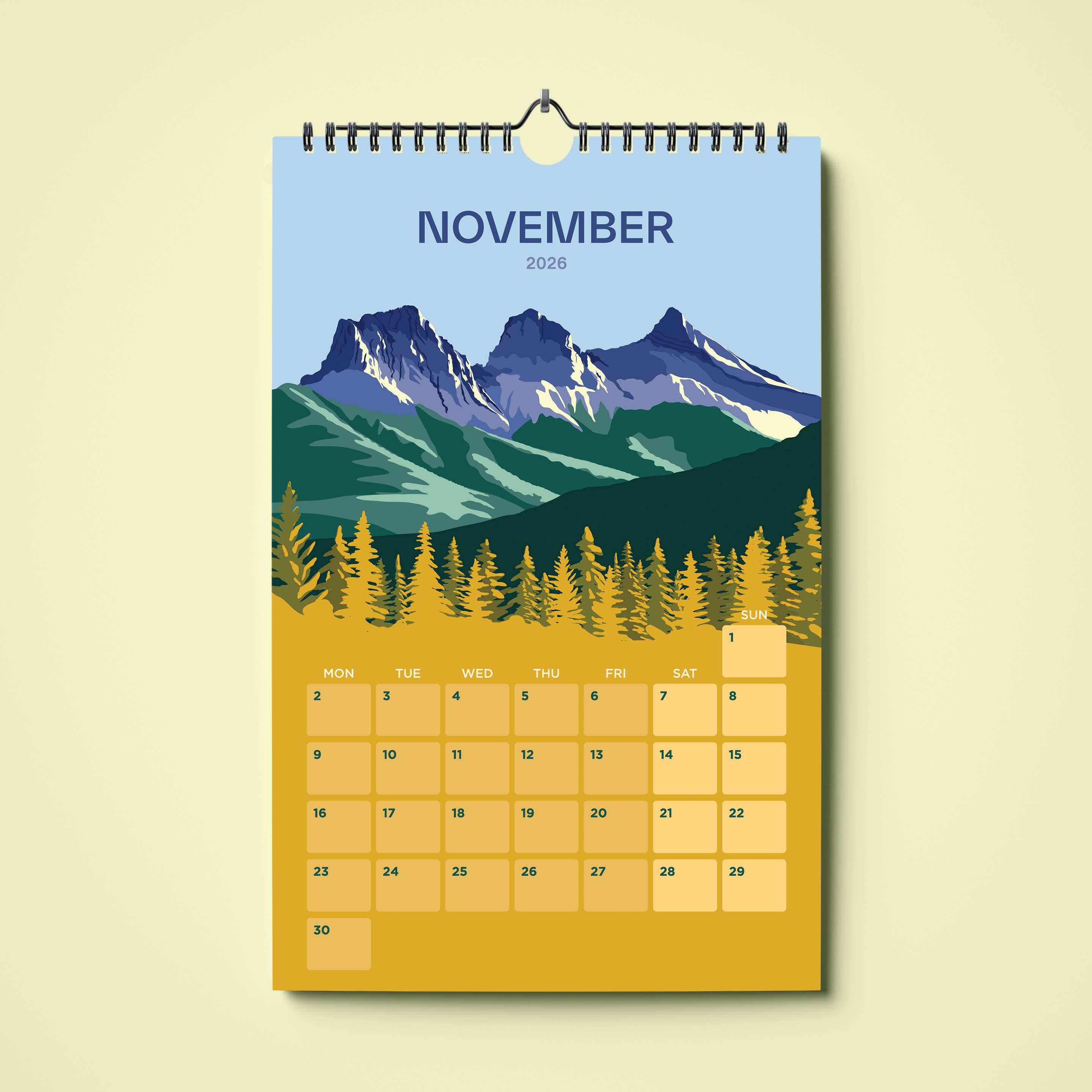 Ivivid Design - Wholesale Calendar - Mountain Calendar 202611