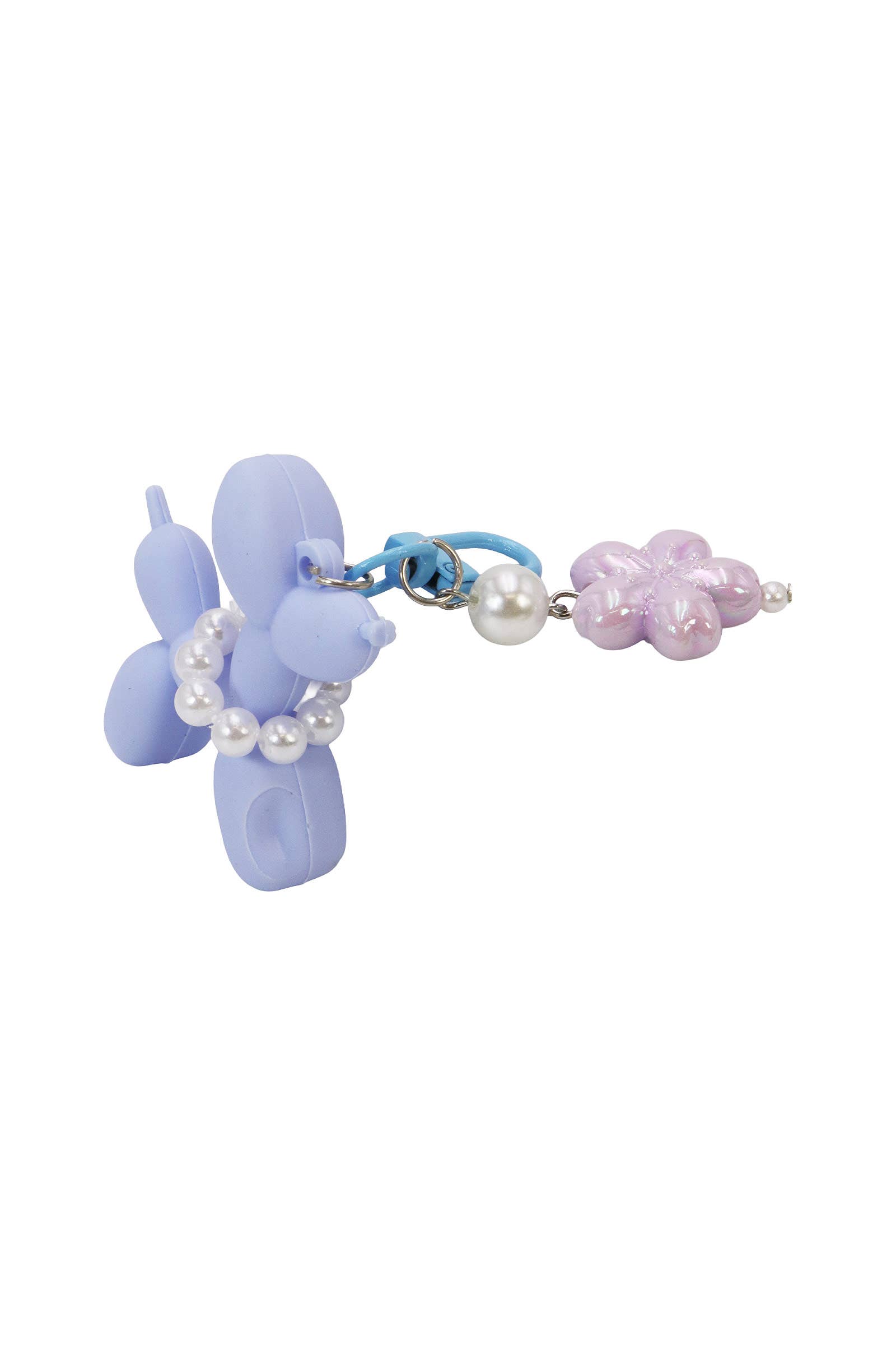ASSORTED Matte Balloon Dog Pearlescent Resin Key Chain for wholesale on Faire6