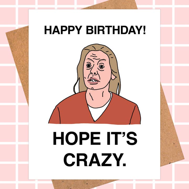 Dark Humor Birthday Card - Aileen Wuornos True Crime for wholesale by Pop Hot Cards