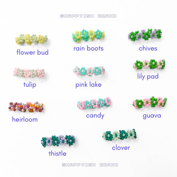 Dainty Flower Bead Ring - Beaded Stretch Ring Size Inclusive for wholesale by Happyish Brand