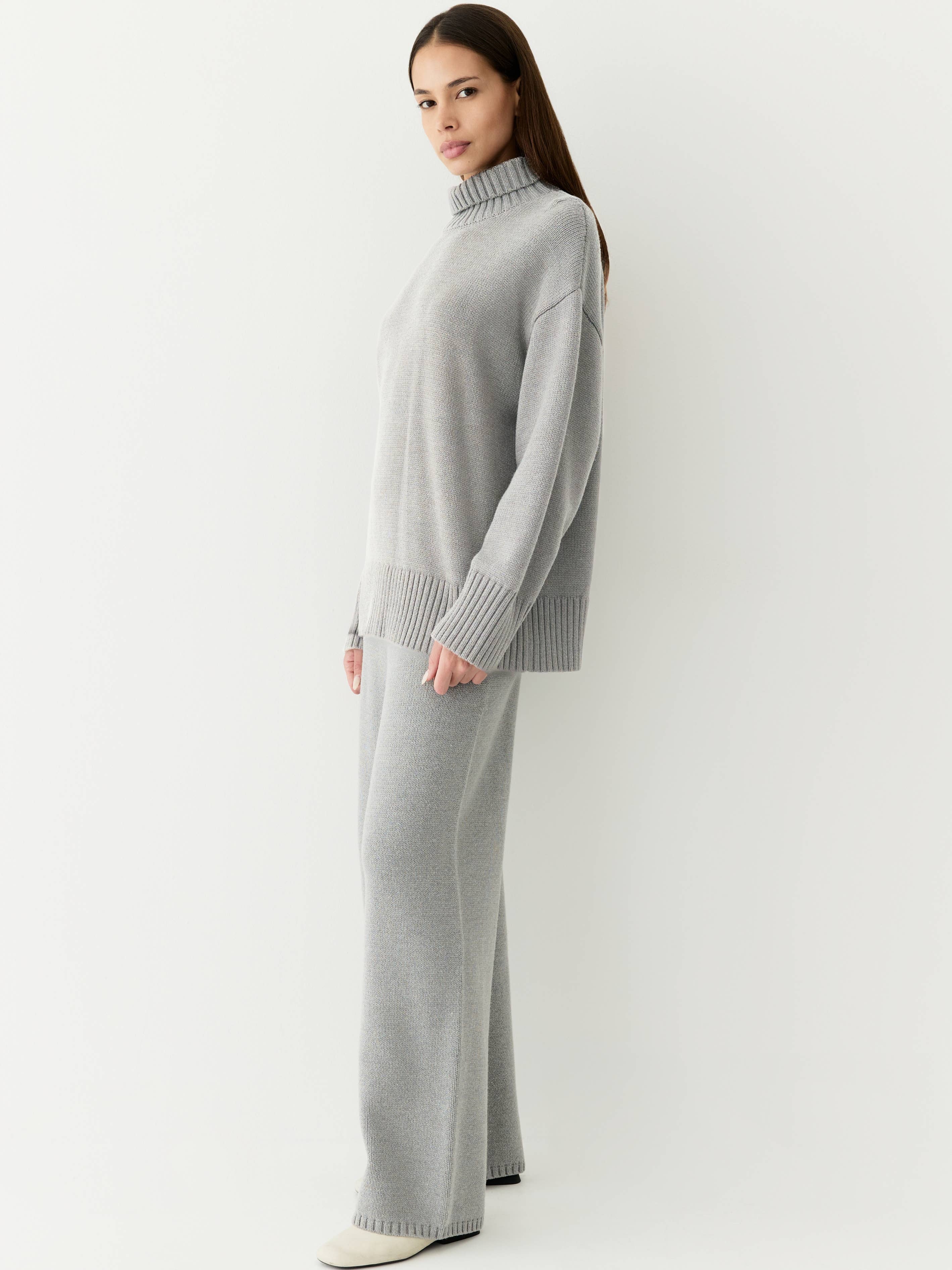 All Row - Wholesale Pants - Women's - The Phoebe Pants | Knit Wide Leg Pants10