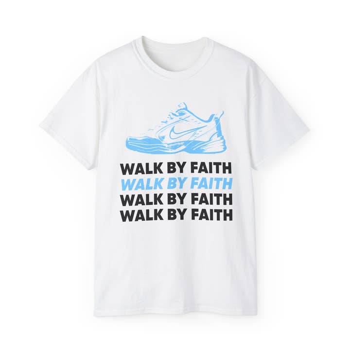 Wandel in Geloof T-Shirt Unisex 100% Katoen USA T-Shirt (V1) voor wholesale door VILNO Apparel