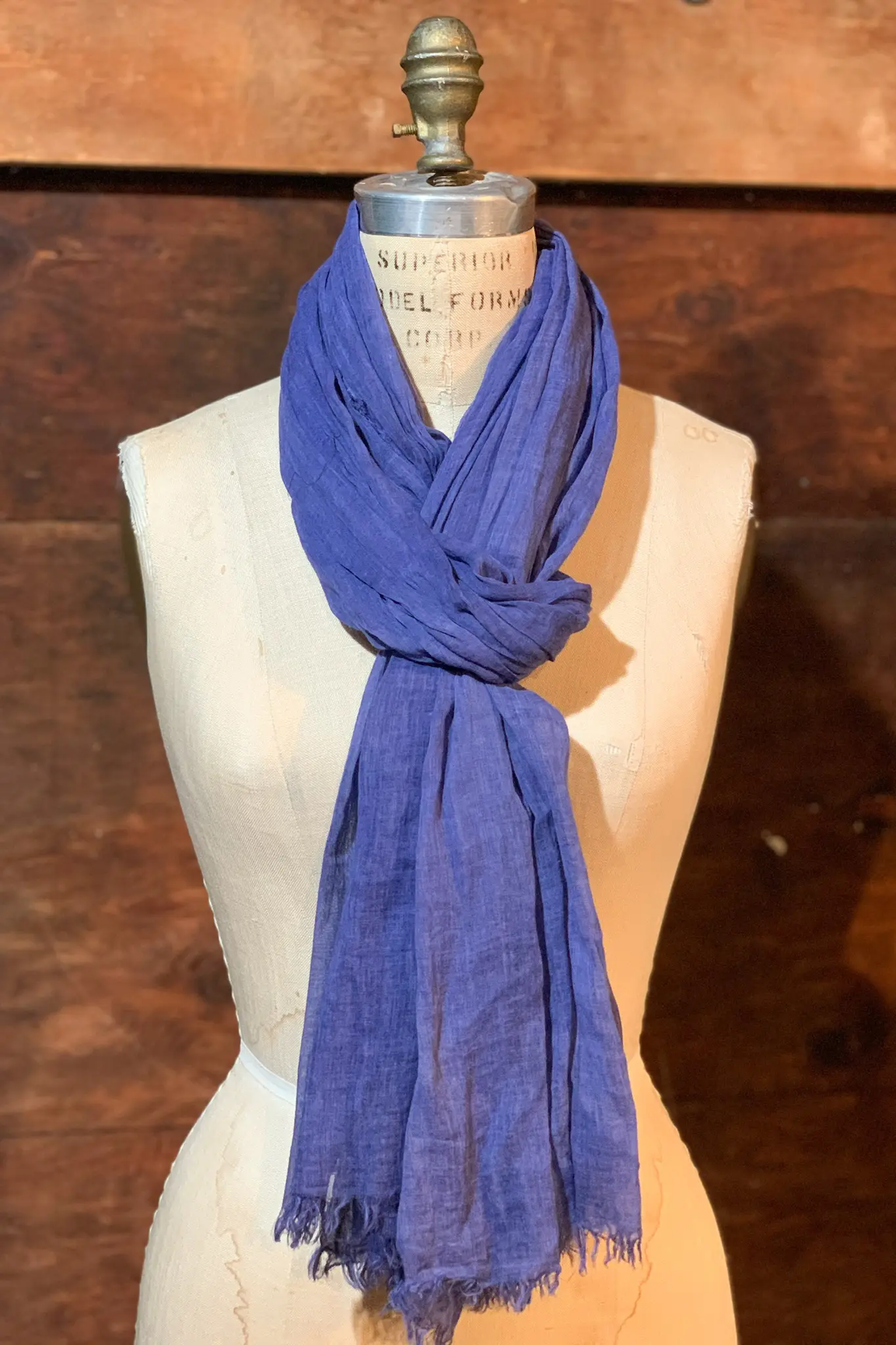 Dolma - Wholesale Sjaal - Dames - Stone Washed Katoenen Sjaal Wit (meerdere kleuren aan de binnenkant)15