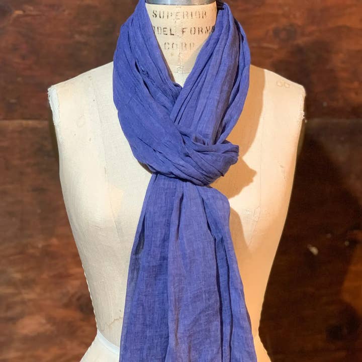 Dolma - Wholesale Sjaal - Dames - Stone Washed Katoenen Sjaal Wit (meerdere kleuren aan de binnenkant)15