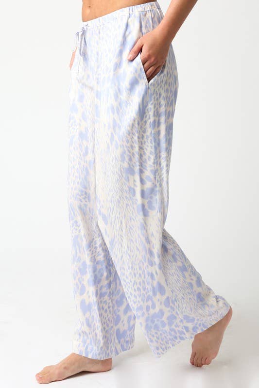 Léopard bleu Pantalon Léopard Della en vente sur Faire3