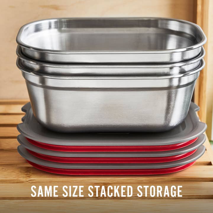 Set de 3 boîtes repas micro-ondes Moyenne - 900 ml pour la vente par Black + Blum Europe