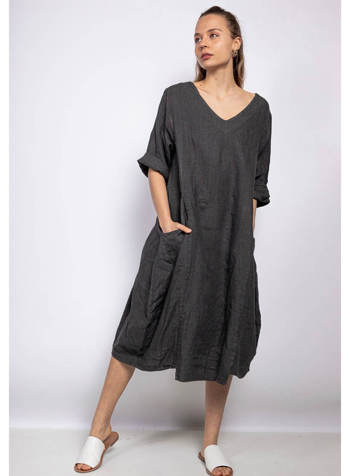 LINEN & COTTON HOUSE – wholesale Dress – Women's – 277 DRESS IN LINEN SPRING SUMMER CLOTHING12