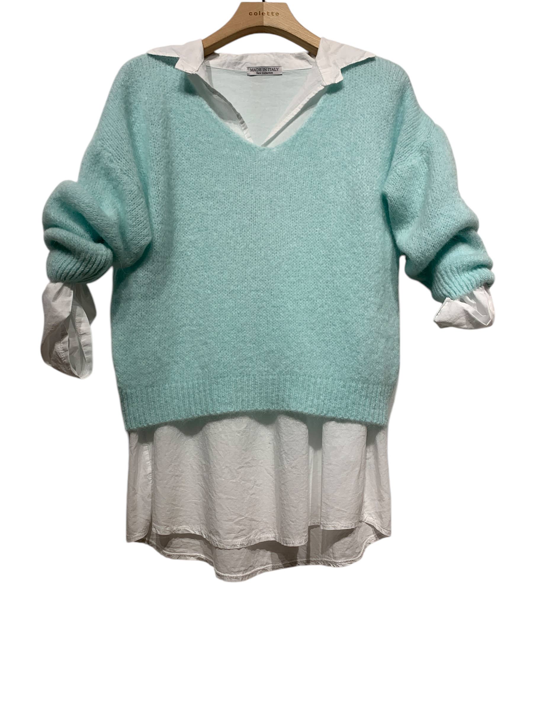 LINEN & COTTON HOUSE – Engroshandel Pullover - Dame – Pullover 6071SPRING SOMMER TØJ DOBBELTE DELE11