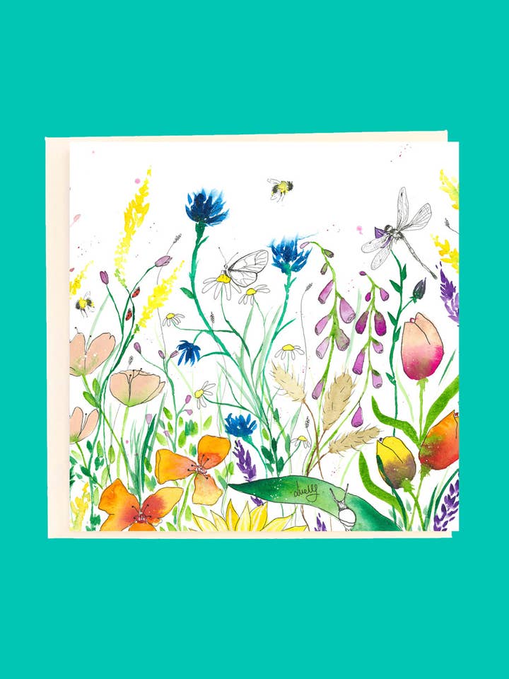 LoveLilly Flower Garden Greeting Card for wholesale by HOOLI MOOLI