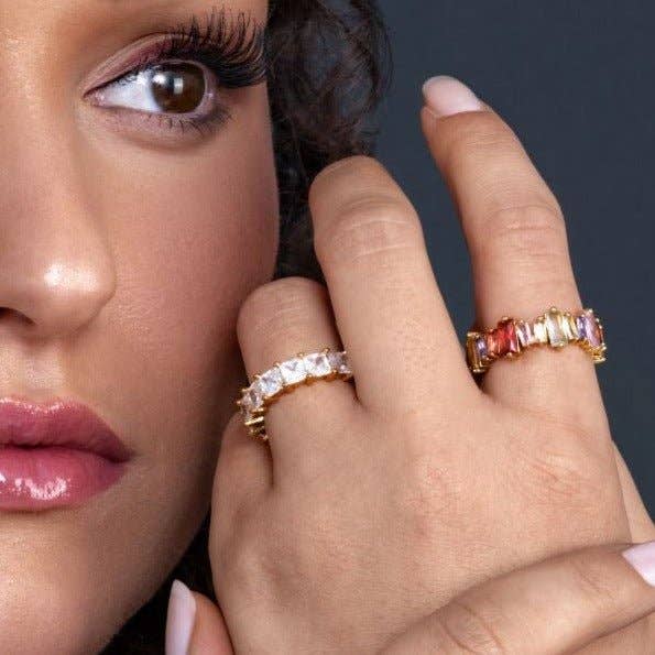 BLAIR - Wholesale Jewelry Set - CREOLE SET BLANC3