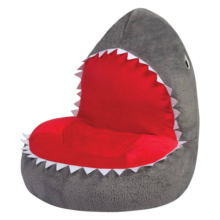 Toddler Plush Shark Character Chair for wholesale by Trend Lab