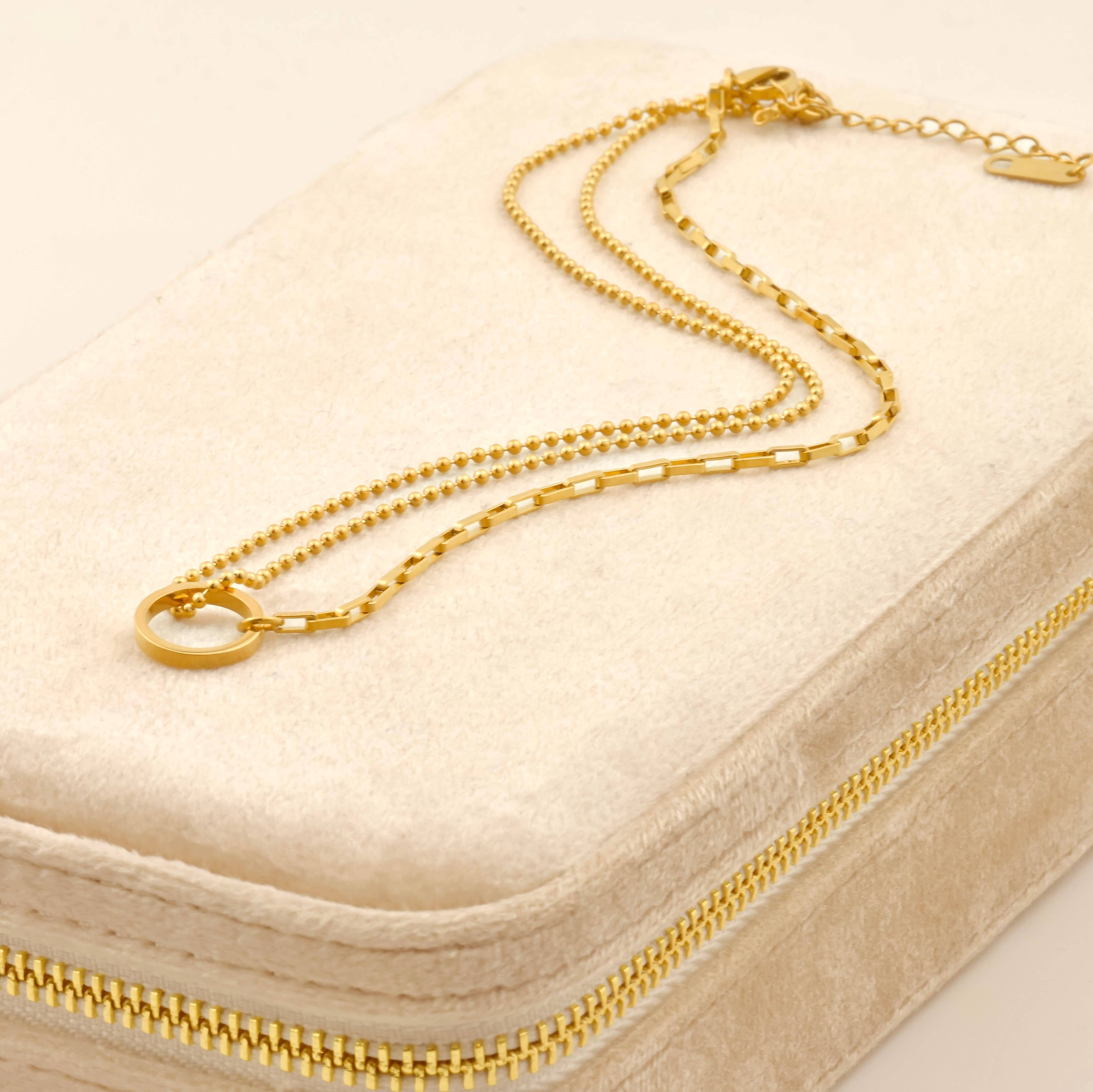 Blueyejewelry - Wholesale Choker/Collar - Circle Link Choker - Waterproof Asymmetrical Circle Choker 7