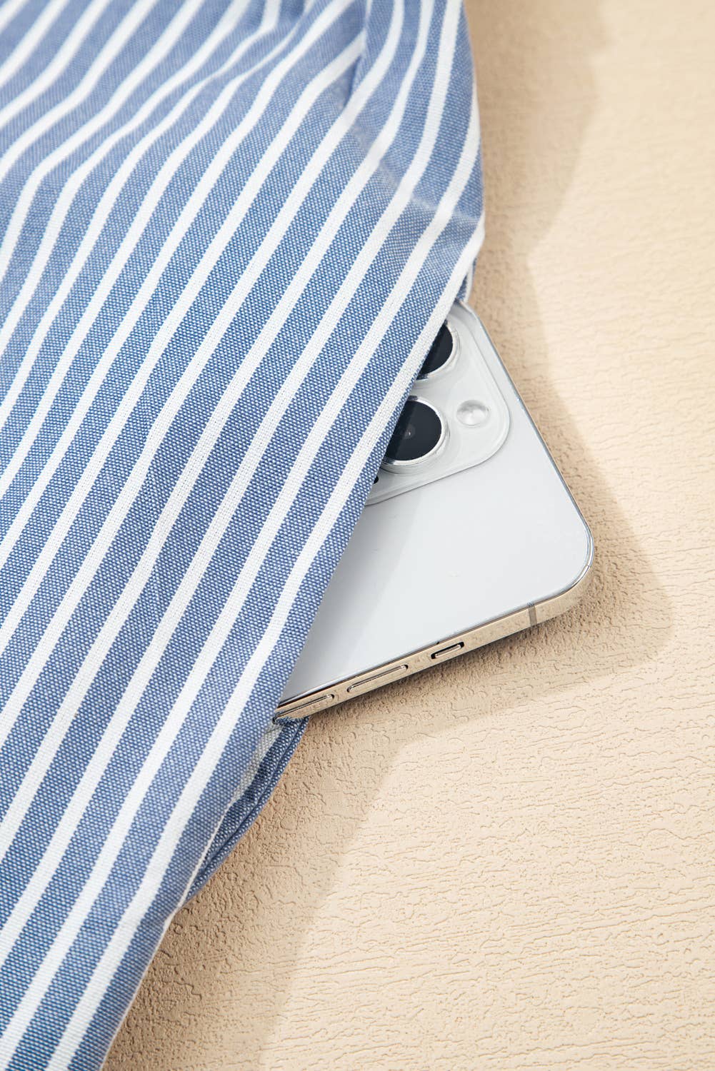 Blue Spring 2026  Stripe Crisscross Lace Patch Shift Dress (S-4X) for wholesale on Faire5