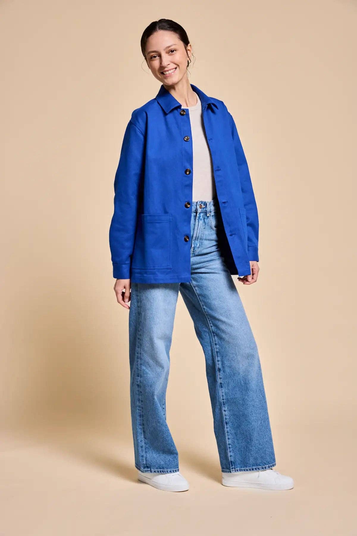 Hindbag - Wholesale Jacket - Men's - Marcel Electric Blue Mixed Jacket1