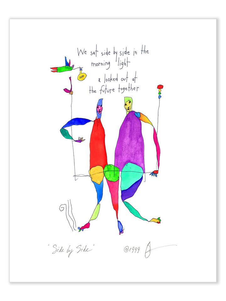 Side om side 11x14 kunsttryk for engroshandel hos StoryPeople