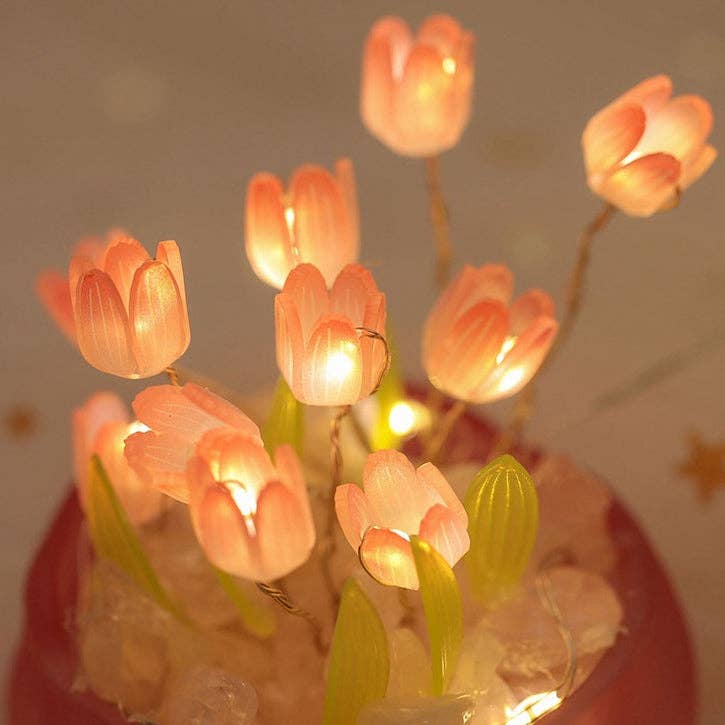 Kitsville - Wholesale Doe-het-zelf-knutselset - Tulpen LED-nachtlampje, uniek handgemaakt cadeau voor haar5
