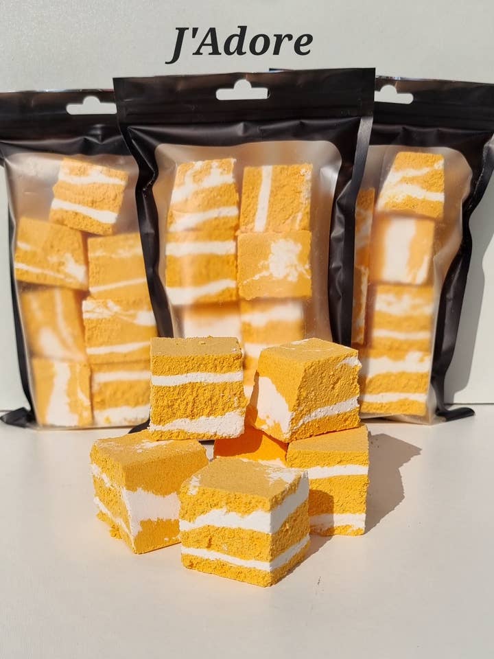 Handmade Jadore Bath Rocks Fizzers for wholesale by Glamfizz