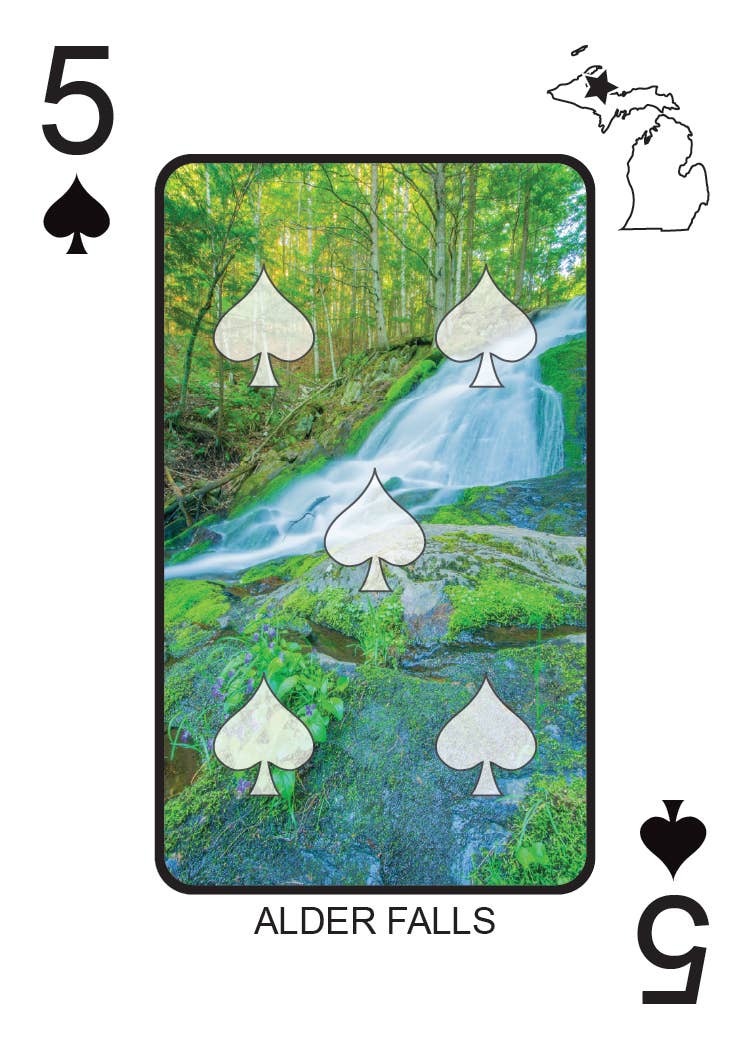 Phil Stagg Photography - Wholesale Playing Cards - WATERFALLS OF MICHIGAN - Playing Cards - Euchre Friendly6