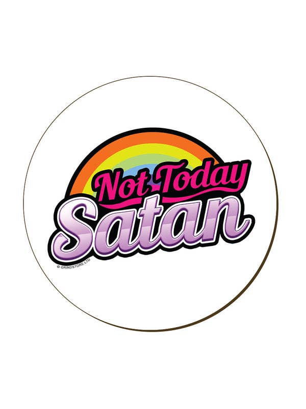 Grindstore – wholesale Coasters – Not Today Satan Coaster0