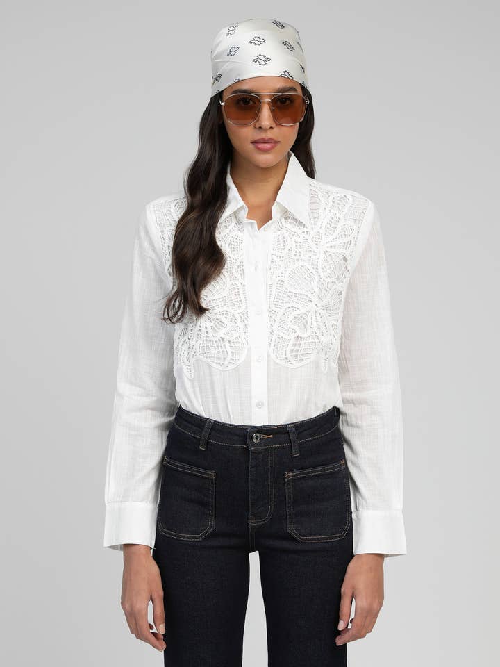 CAMISA SOUNIA branco por atacado de An'ge