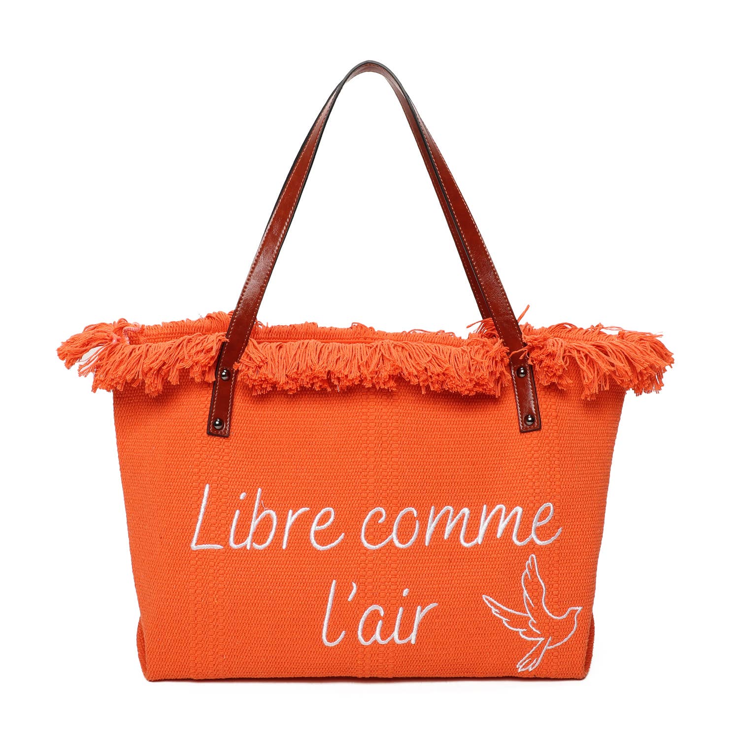 INES DELAURE – wholesale Tote bag – Women's – Zipped tote bag "Free as a bird"2