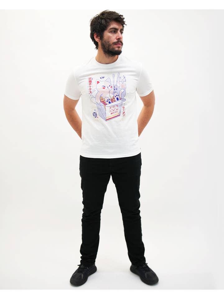 Off white Catbox T-shirt - Cat Food T-shirt for wholesale on Faire2