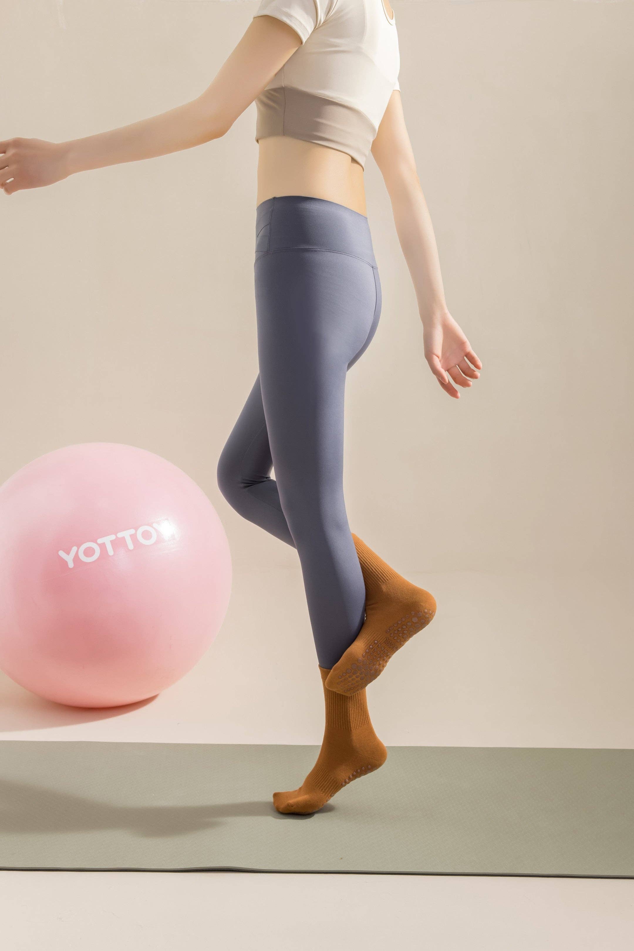 Marc JoJo - Wholesale Socks - Women's - Non-Slip Socks for Yoga and Pilates. Mid-Calf2