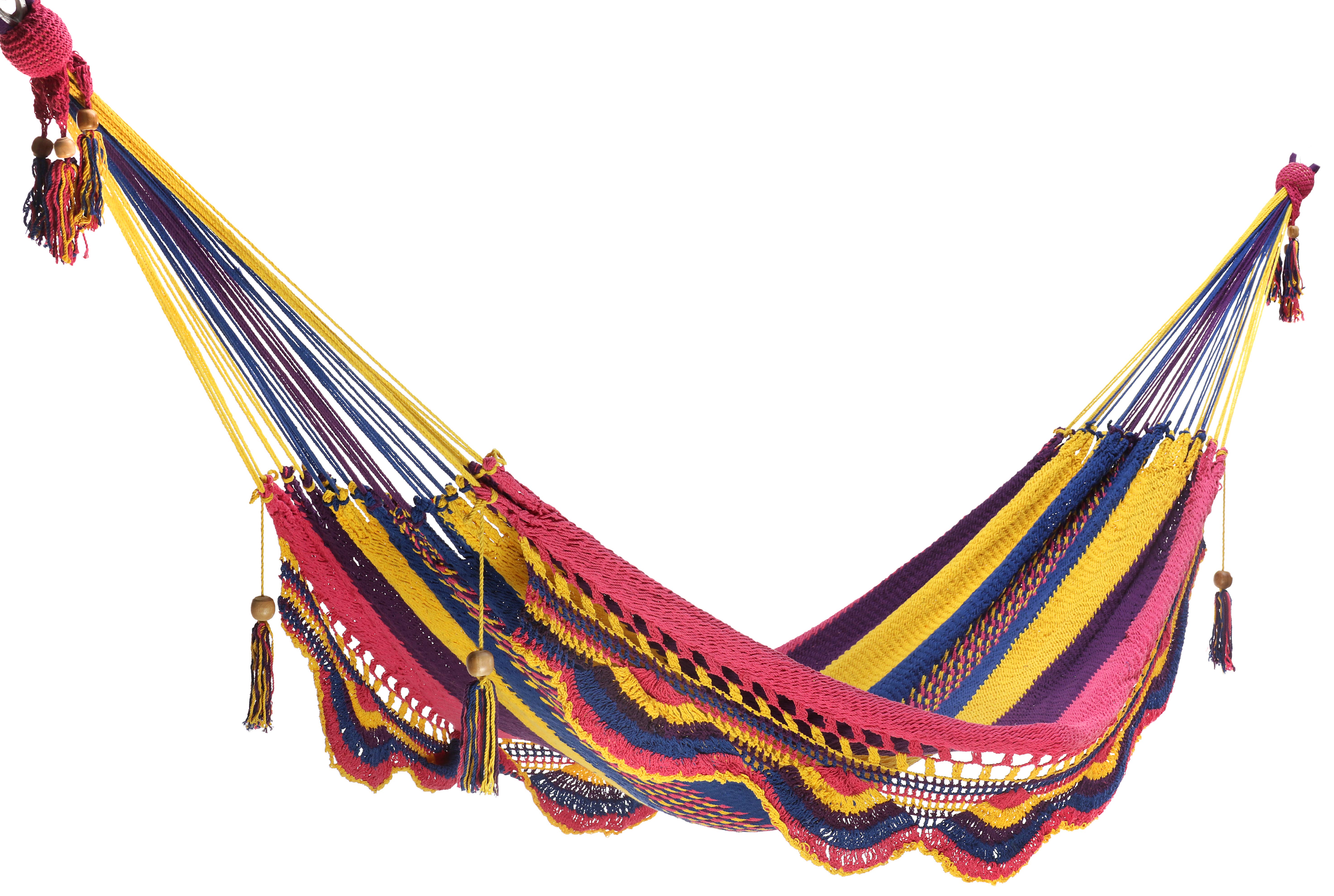 Blue Zapatera XL multicolor hammock for wholesale on Faire4