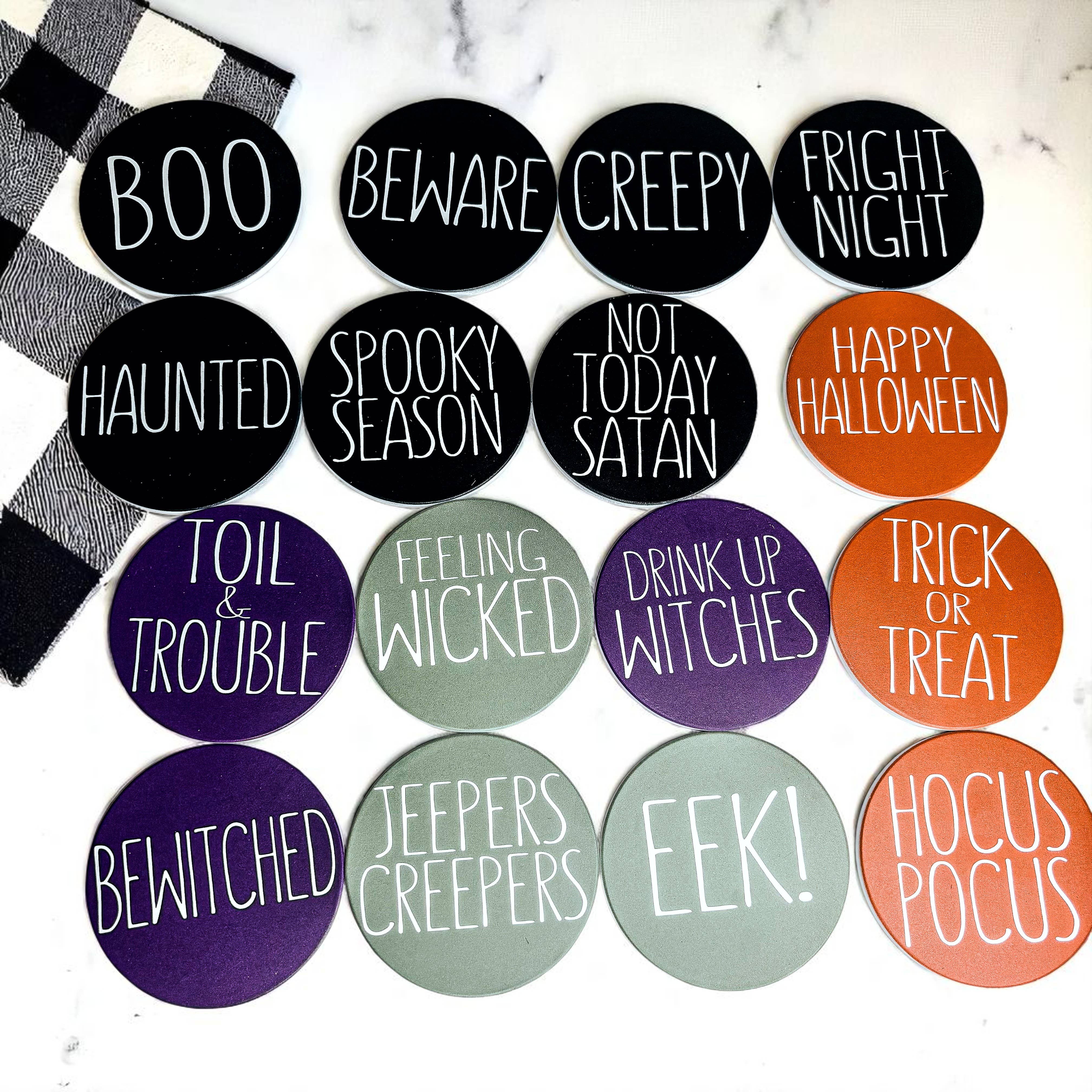 Gia Roma - Wholesale Coasters - Sale - Fall & Halloween Ceramic Coaster Sets Unique & Chic9