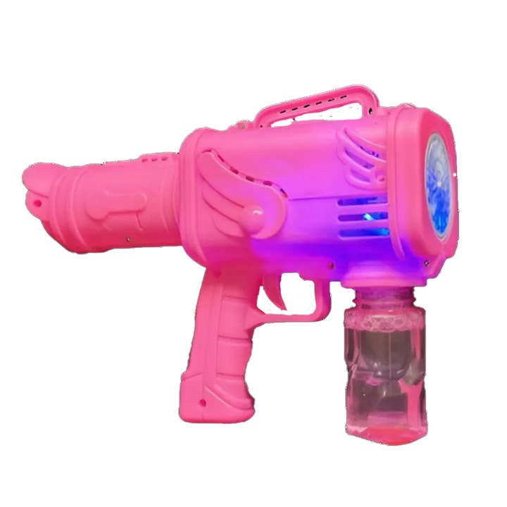 Blinkee.com, LLC - Wholesale Bubble Wand - Kids - Light Up Musical Bubble Blasting Bazooka Gun Assortment