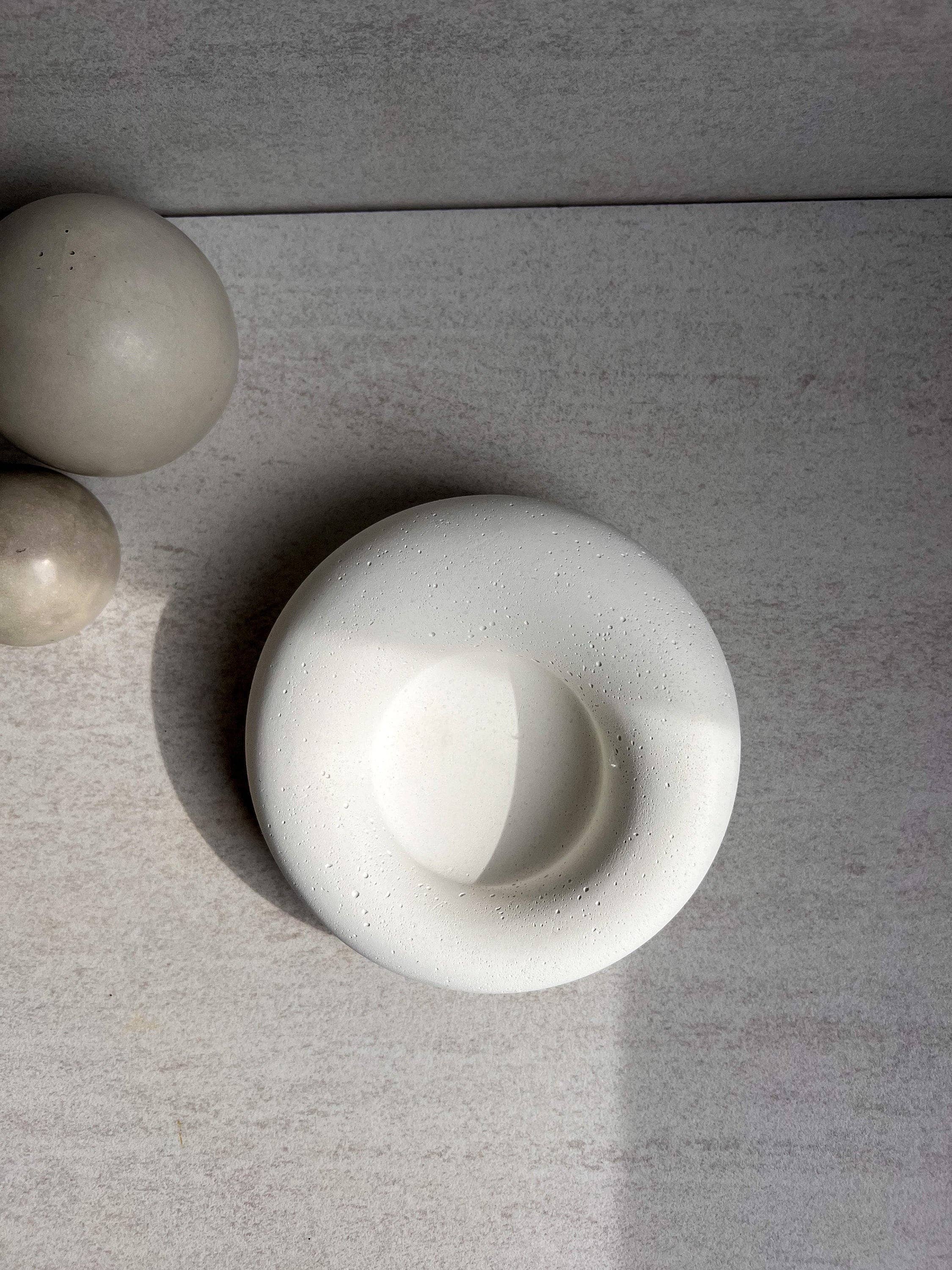 Minimal Loot Design – wholesale Smyckesfat – Betongskål med bubbelmönster, molnformad bricka, bricka för småsaker och smyckesvisning8