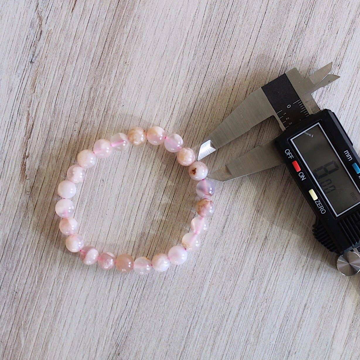 Pebble House - Wholesale Beaded Bracelet - Flower Agate Bracelet 4mm/6mm/8mm - Crystals & Stones4