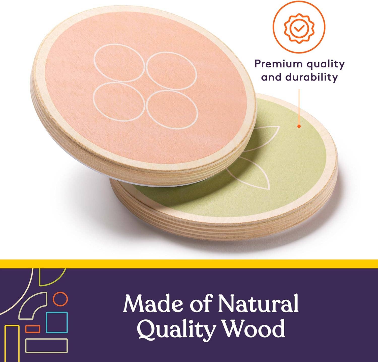 Special Supplies - Wholesale Wood Toy - Kids - Balance Stepping Stones for Kids, 6 Pc. Set, Sensory Early Learning Montessori Toys, Obstacle Course for Balance and Coordination, Non-Slip Step, Wood3