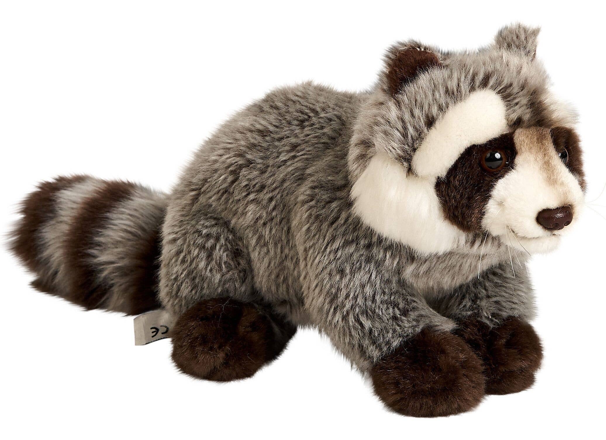 Uni Toys - Vente Peluche – enfant et bébé - Ratons laveurs Uni Toys en peluche douce - 23 cm de long3