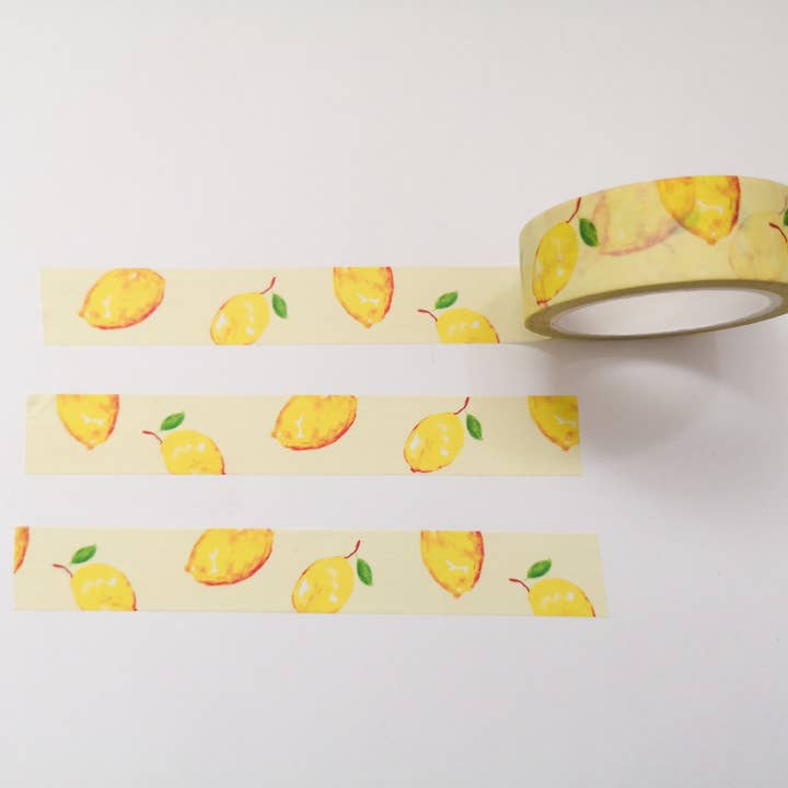Aquarel Lemons Decoratieve Washi Tape voor wholesale door Kristine Lee Designs