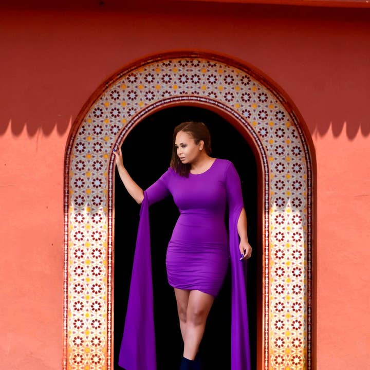 El vestido Journey en morado para venta al por mayor de KOKO HARLEY