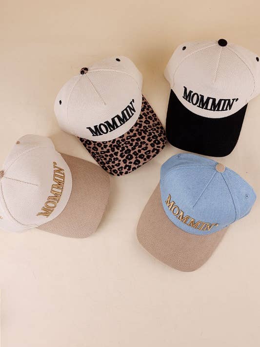 Gorra de Pana Bicolor Mommin' para venta al por mayor de Vanilla Monkey