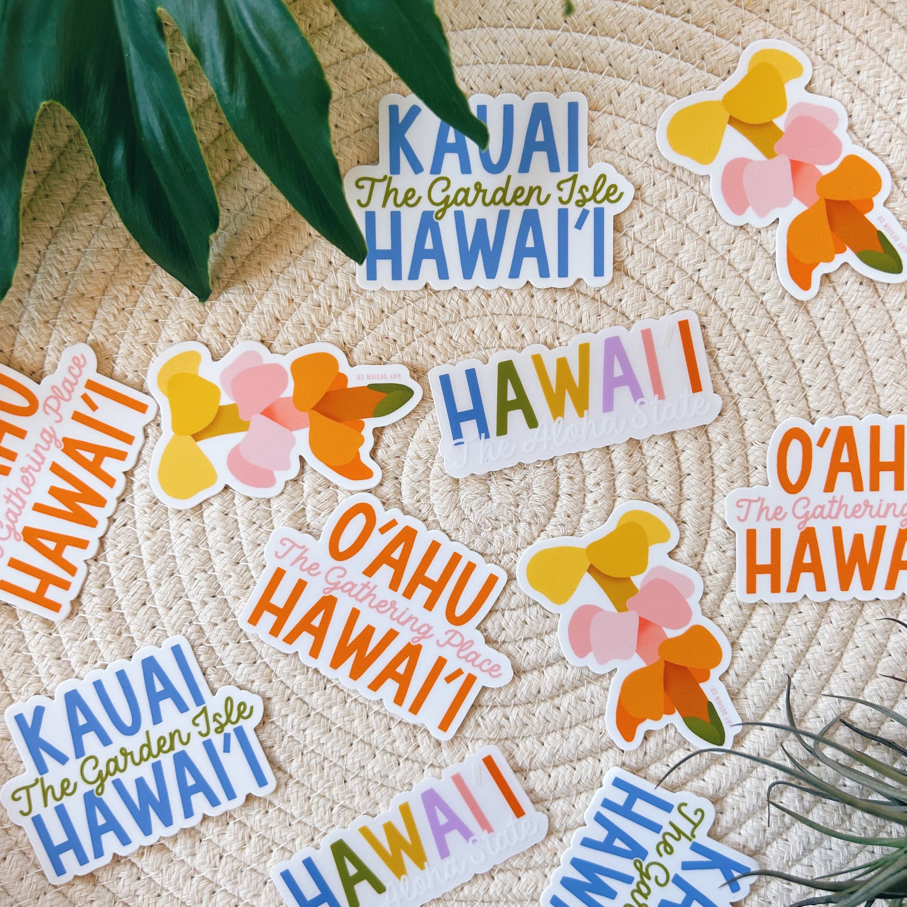 Hay Design Co. - Wholesale Sticker - Puakenikeni Hawaiian Lei Flower Sticker1