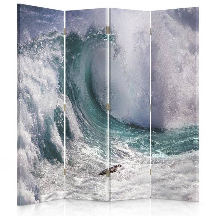 Room divider, Stormy Wave, 4-part for wholesale by Motivartdesign