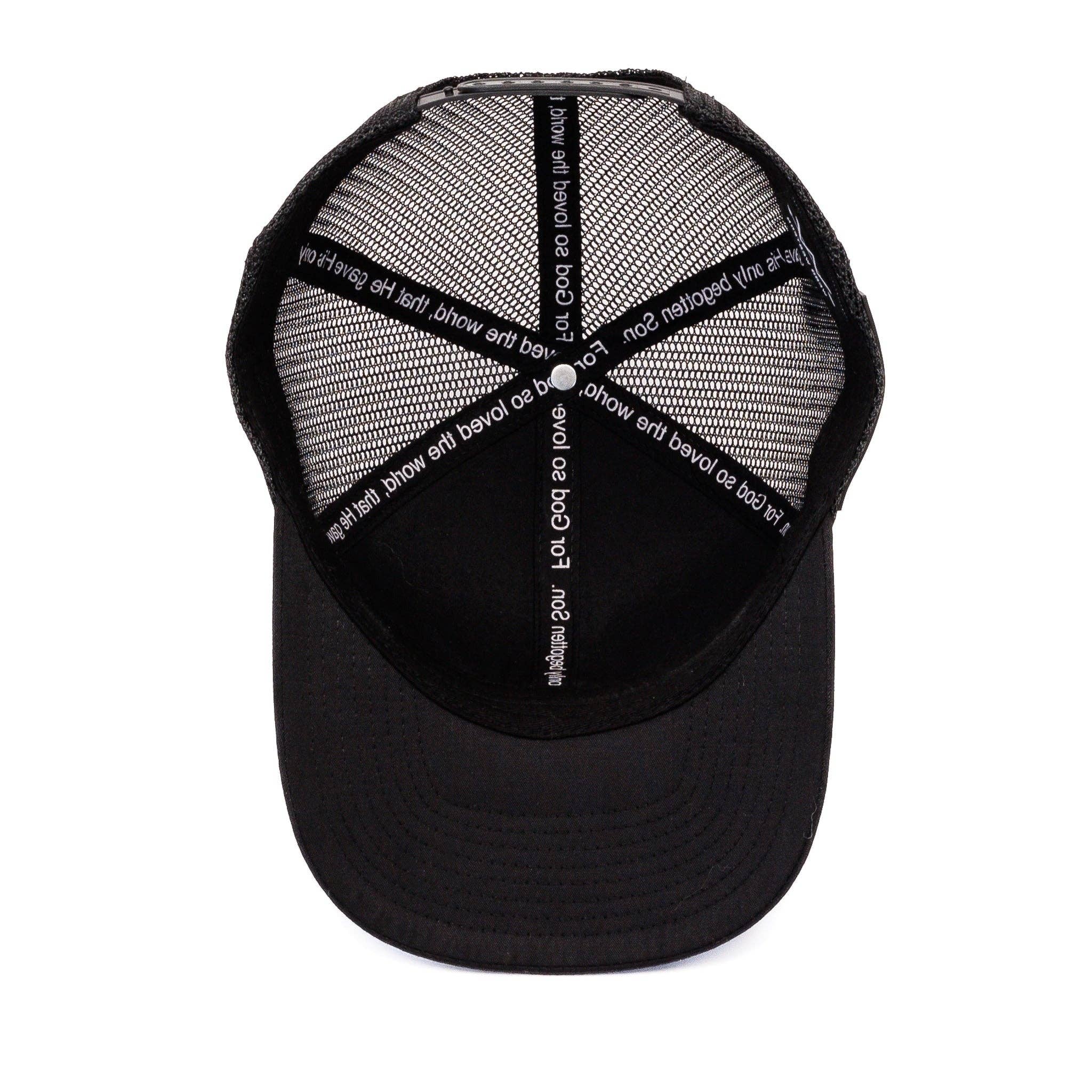 Webb Western - Wholesale Trucker Hat - Unisex - John 3:16 (Black)2