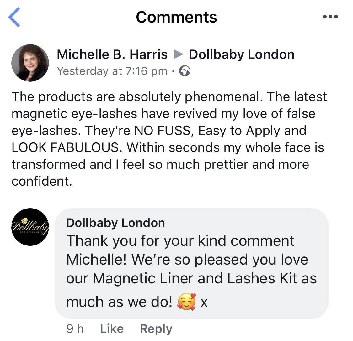 Dollbaby London Lashes - Vendita all'ingrosso Ciglia finte - Kit per ciglia e eyeliner magnetici27