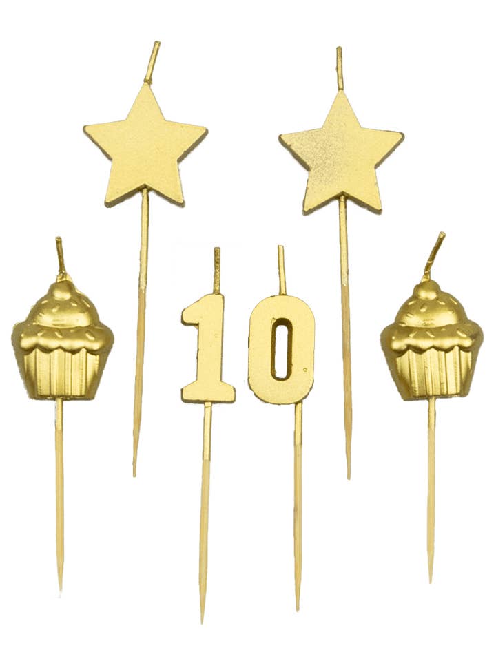 Kaarsen voor verjaardagstaart - 10 jaar voor wholesale door PD Party