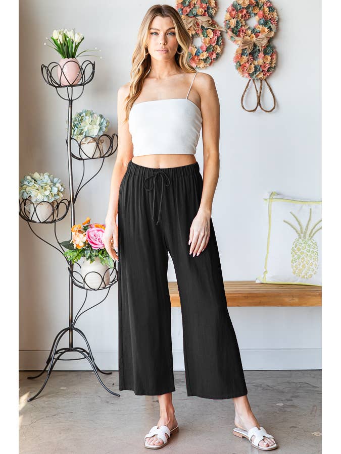 PLUS SOLID CASUAL PANTS for wholesale by Pink Irene Wholesale