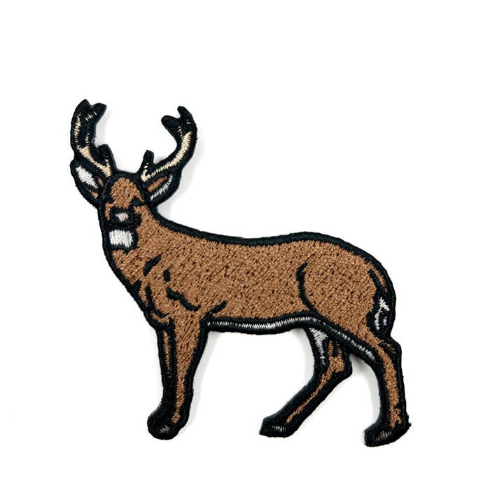 Field Trip Threads - Wholesale Patch - Deer Embroidered Iron On Patch Hunter, Hunting Outdoors Camo