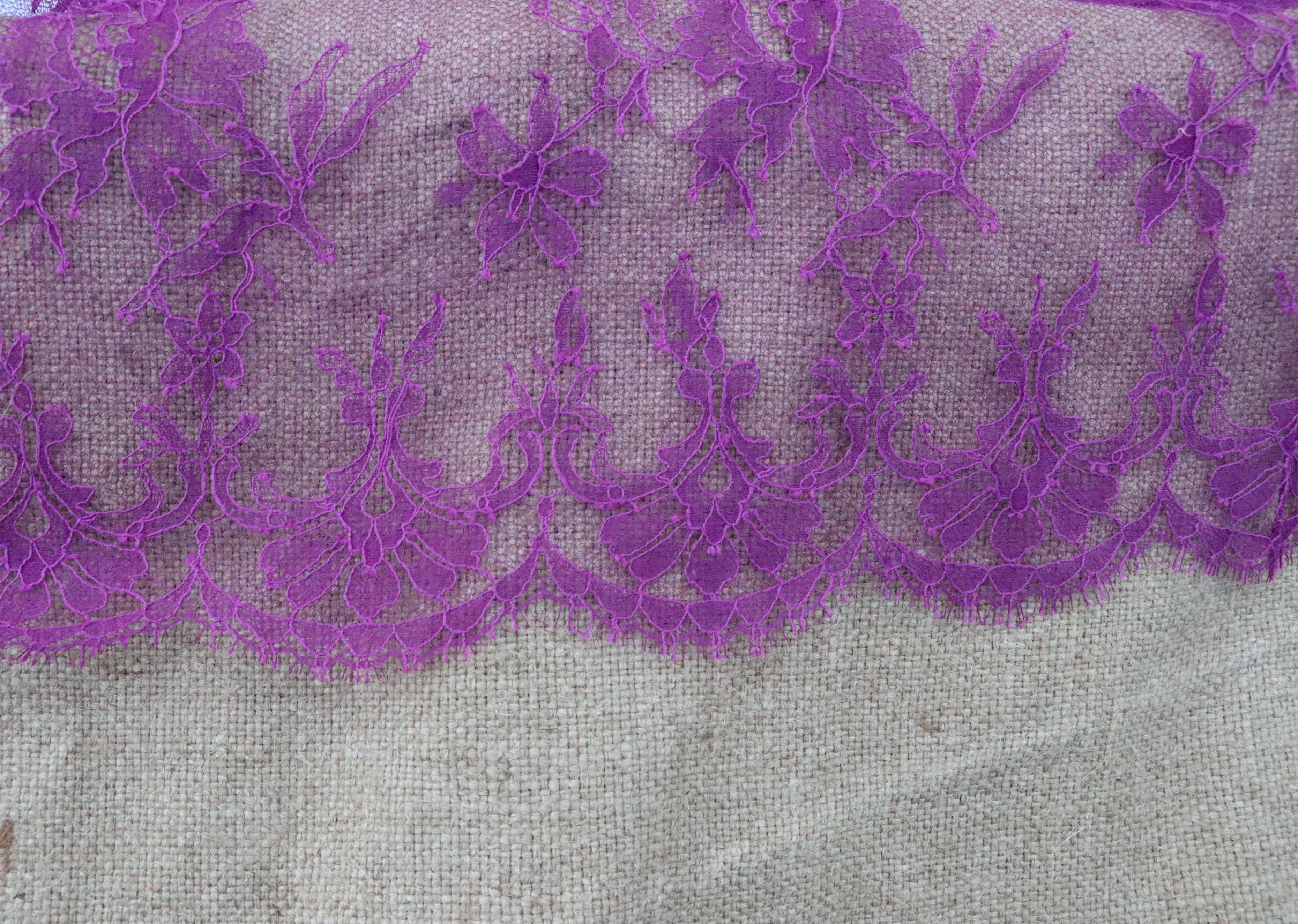 Les Sacs de Théane – Sacola - Mulher por atacado – Bolsa tote de juta com renda de Calais9